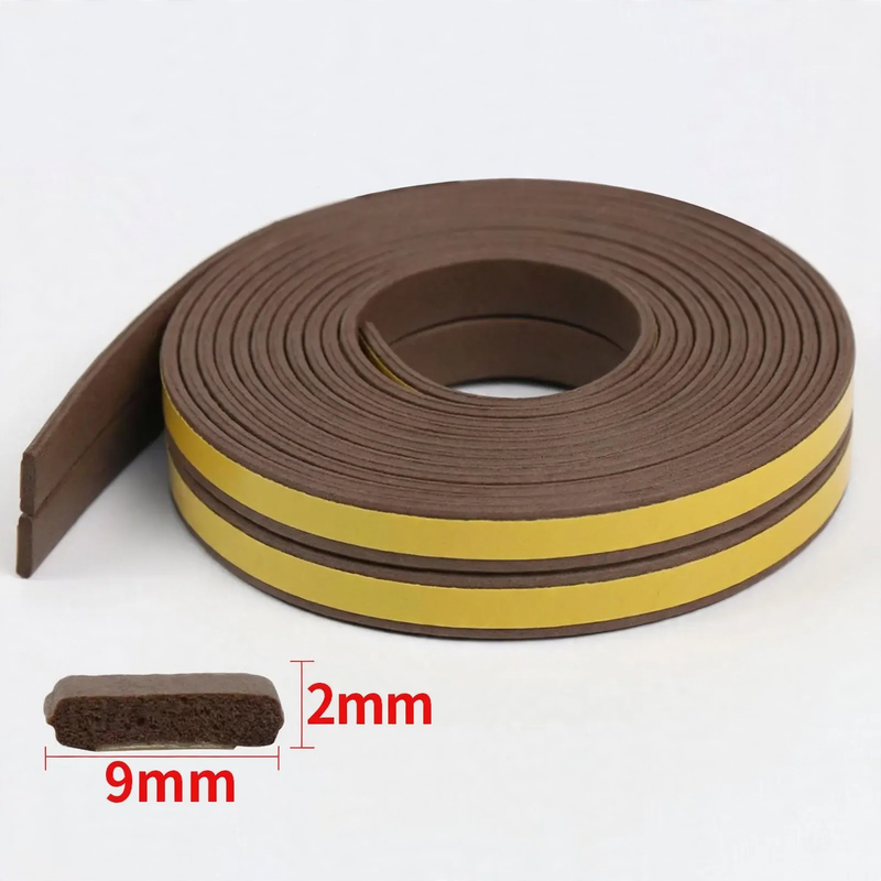 Rubber sealing tape for doors and windows, foam