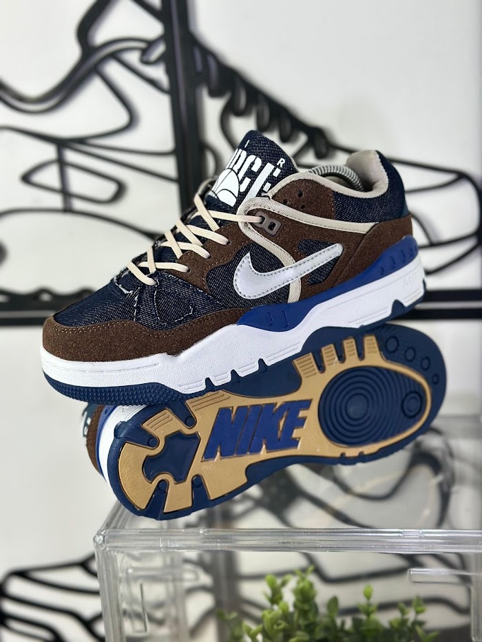 Nike Full Force Low Azul Marrón