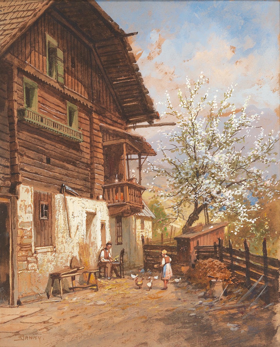 Springtime on a farm