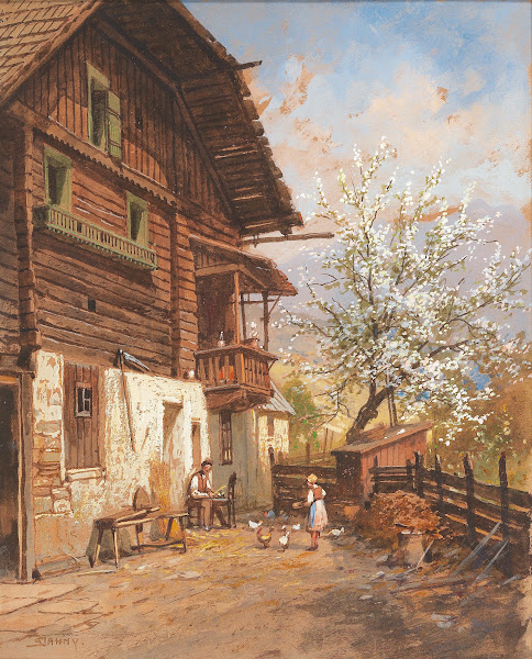 Springtime on a farm