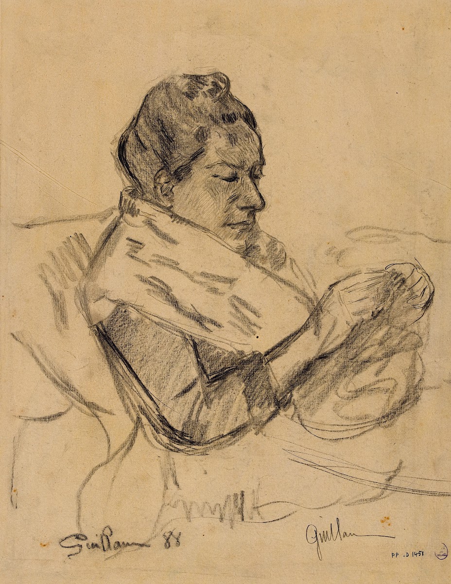 Femme lisant 1888
