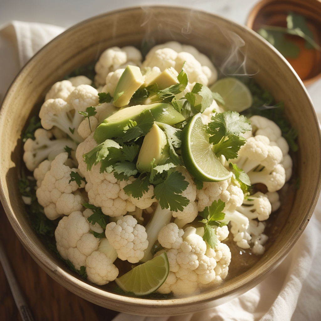 Zesty Cilantro Lime Turkey Cauliflower Bowl