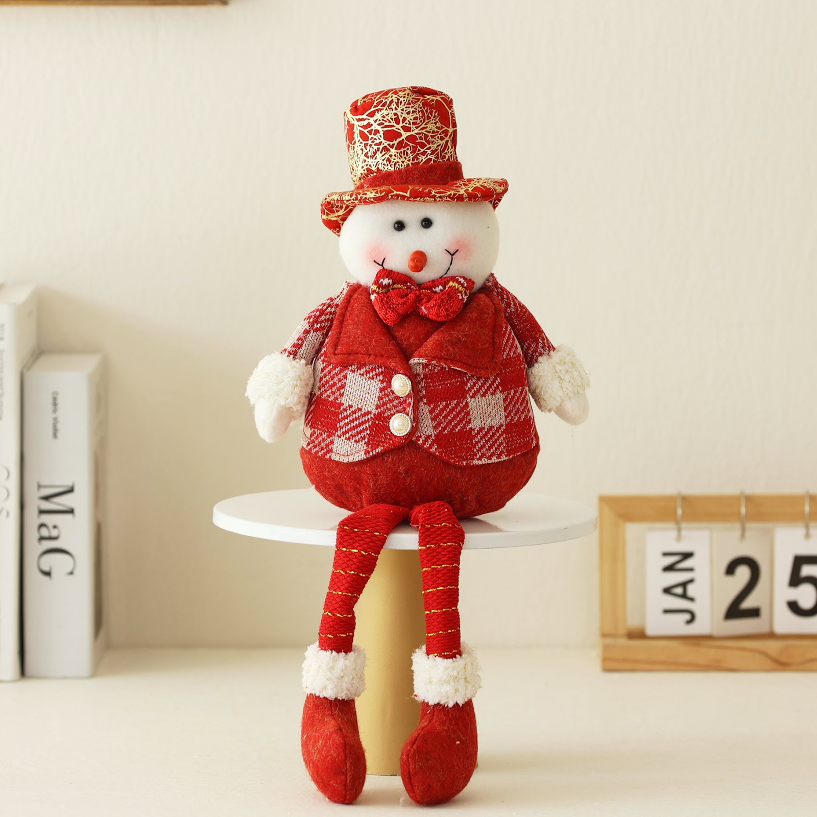 Decorative fabric gnome figure for Christmas