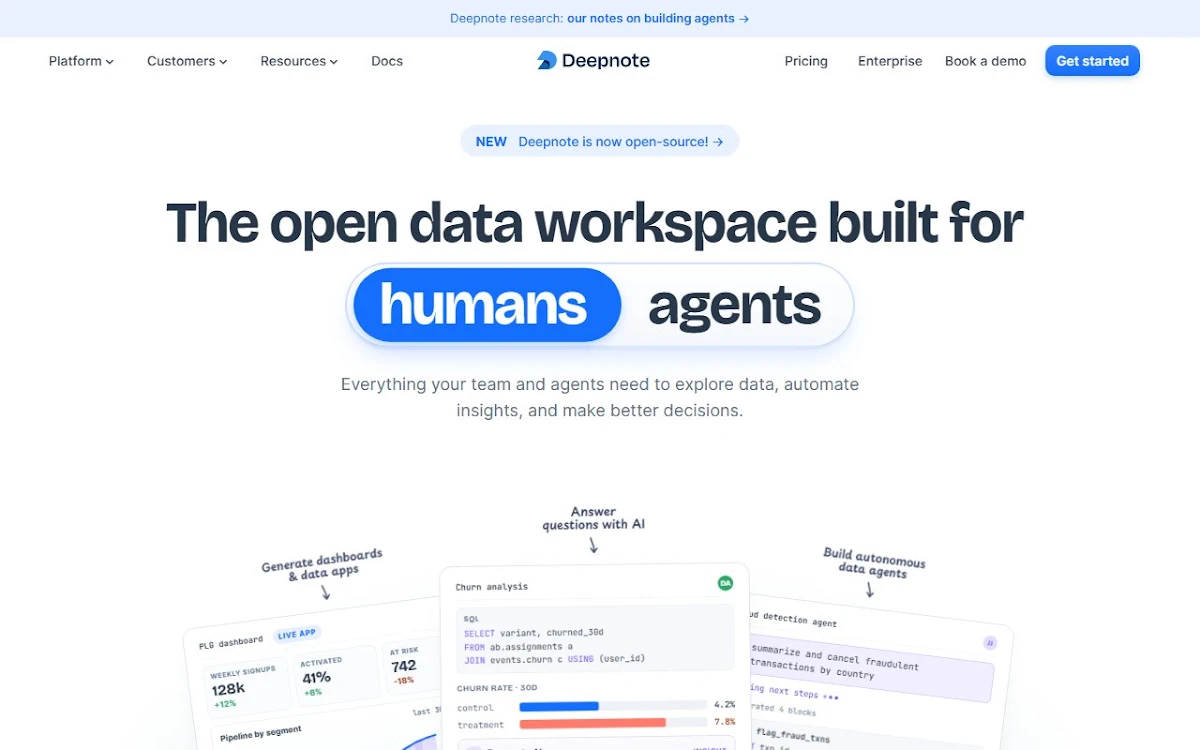 Captura de Deepnote