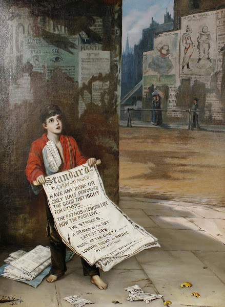 A London Newsboy 1893