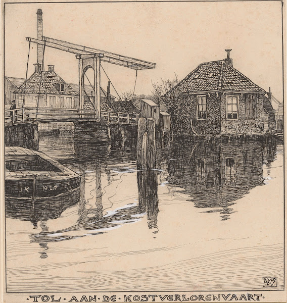 Tol aan de Kostverlorenvaart te Amsterdam 20th century