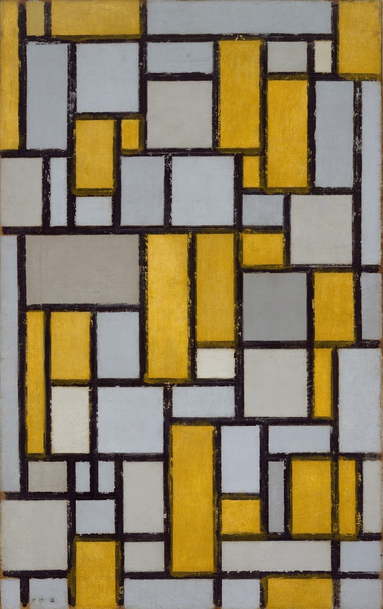 Composition with Grid 1 1918