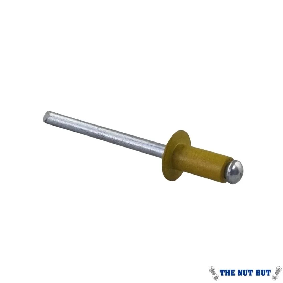 Blind Rivet 4.8x10 Dome Aluminium Epoxy Yellow