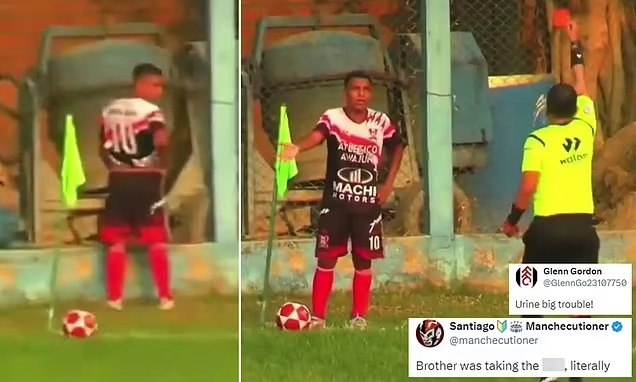 Brazil Player Micael Gets Red Card for Urinating by Bench