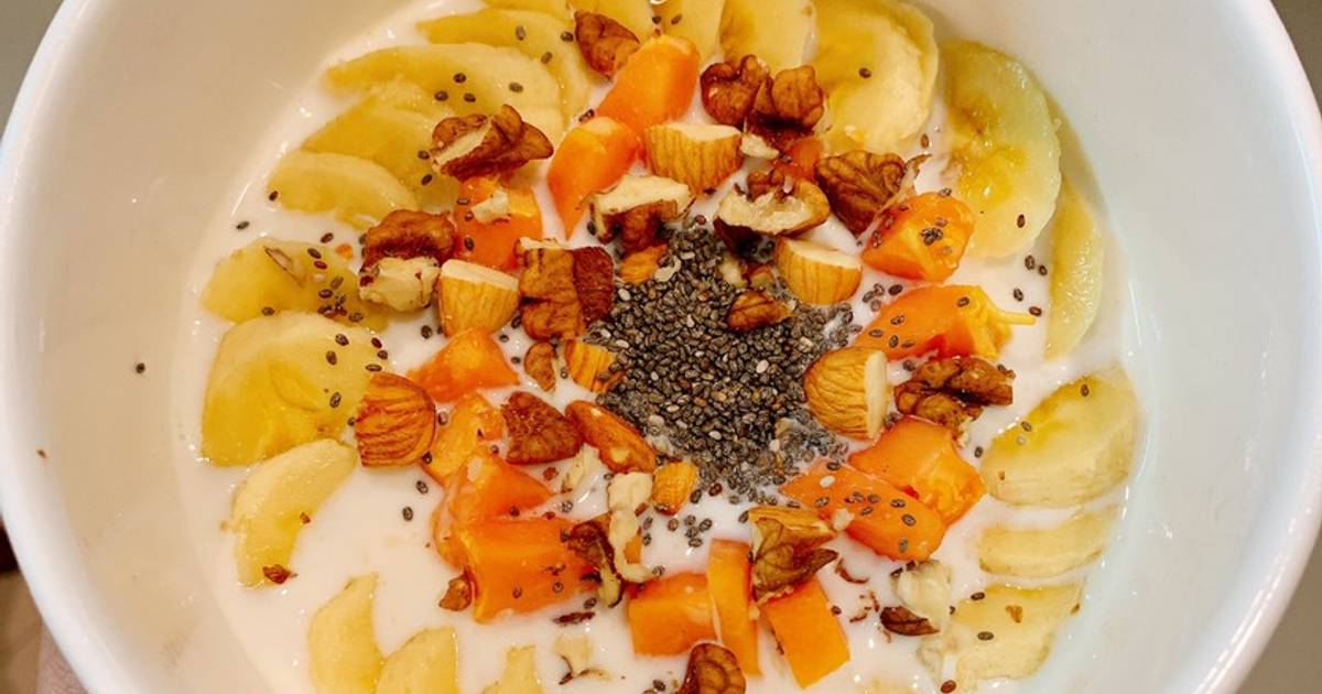 Eat clean_Yến mạch sữa chua