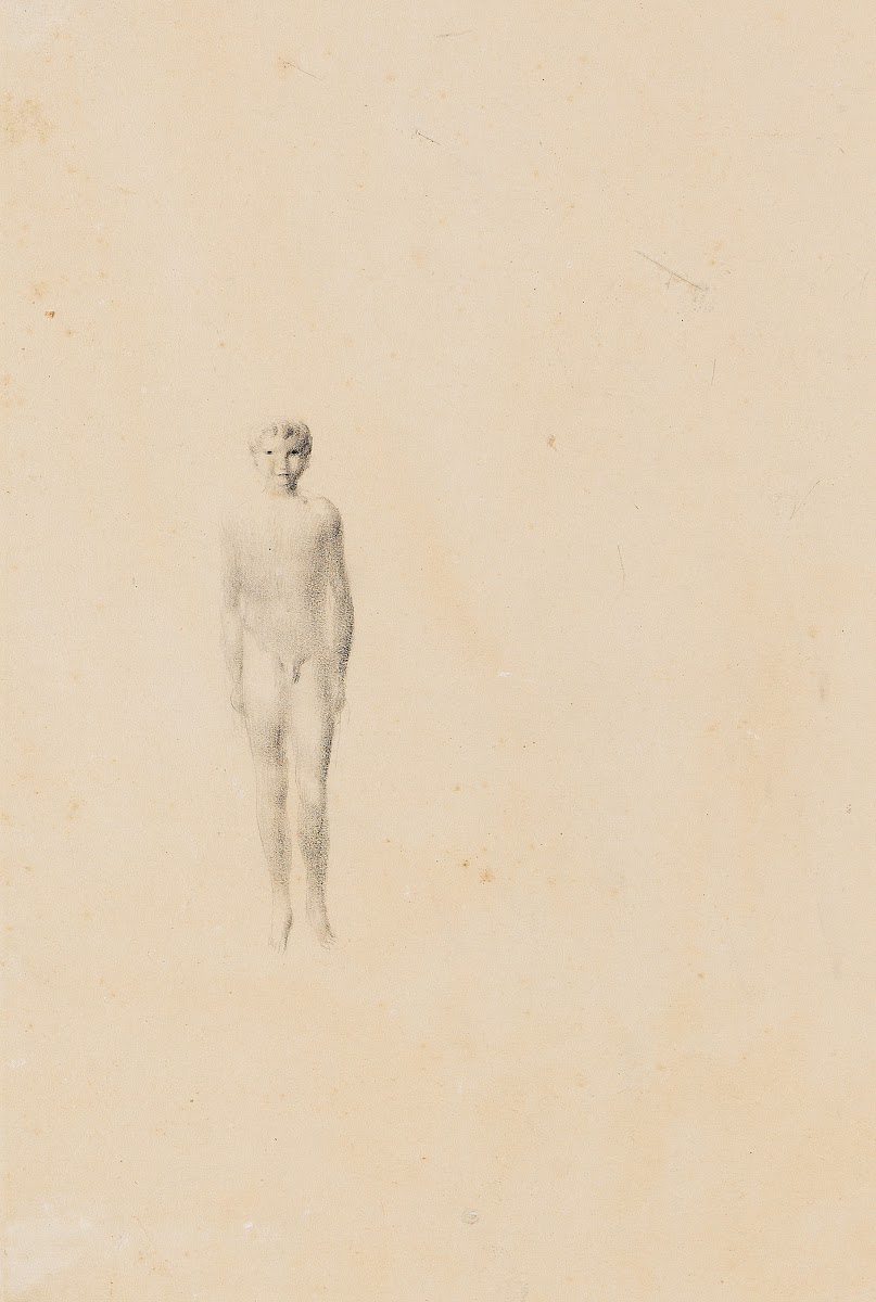 Stehender Knabenakt 1920