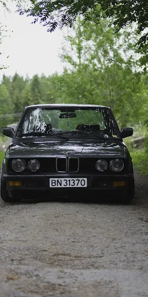 BMW E28, Squatty, BMW, Car, Black Cars, Numbers Wallpaper Background