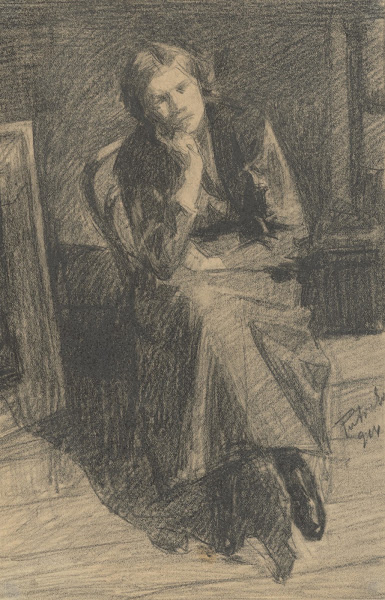 Seated Woman Propping Up Chin 1914