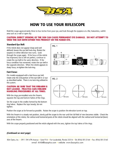 bsa riflescope