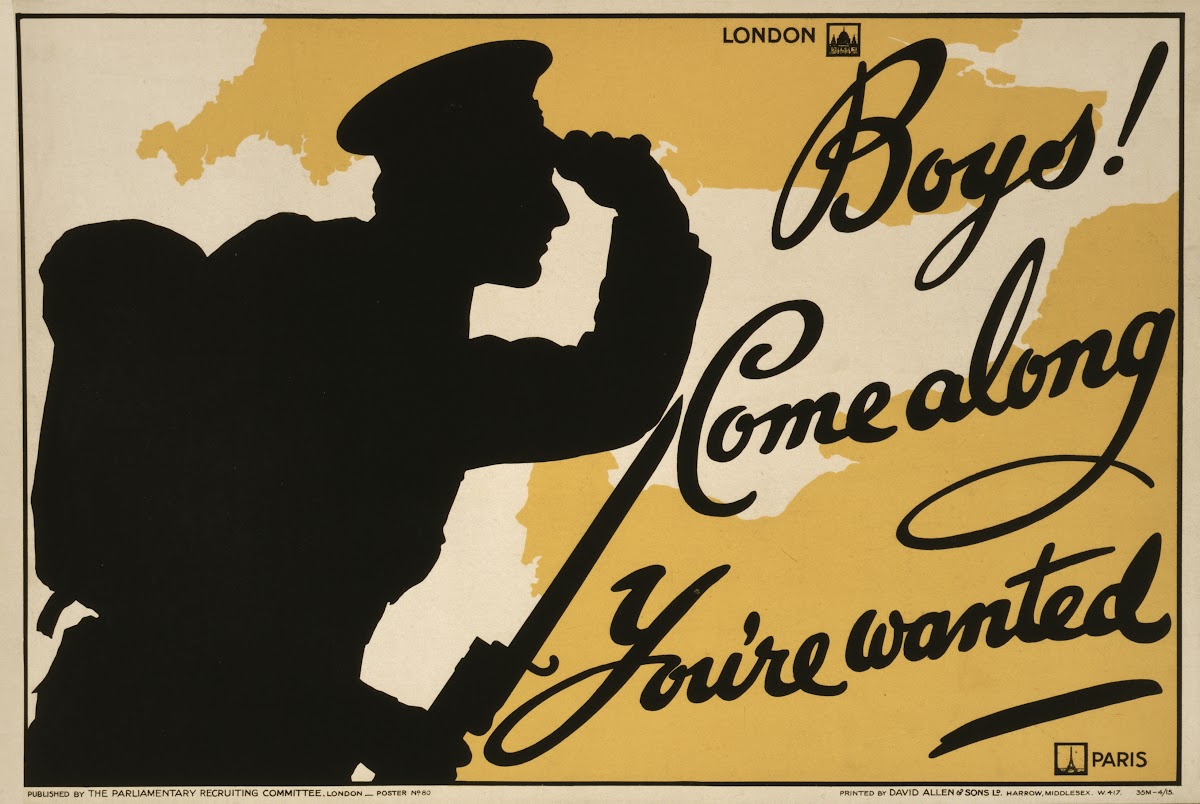 Boys Come along youre wanted 1915