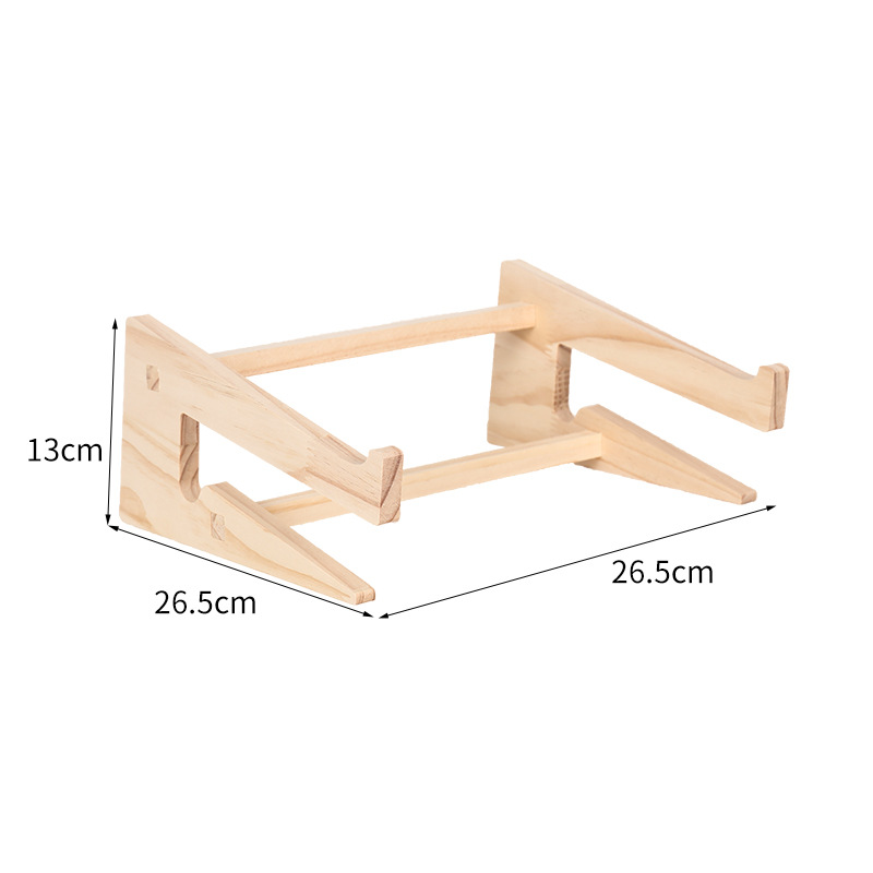 Holz-Laptop-Ständer mit Schreibtisch-Organizer