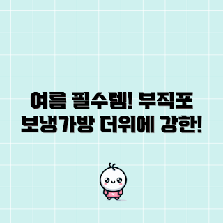 부직포보냉가방, 여름 필수 아이템, 냉장 보관, 여름 바캉스, 2023 여름 트렌드