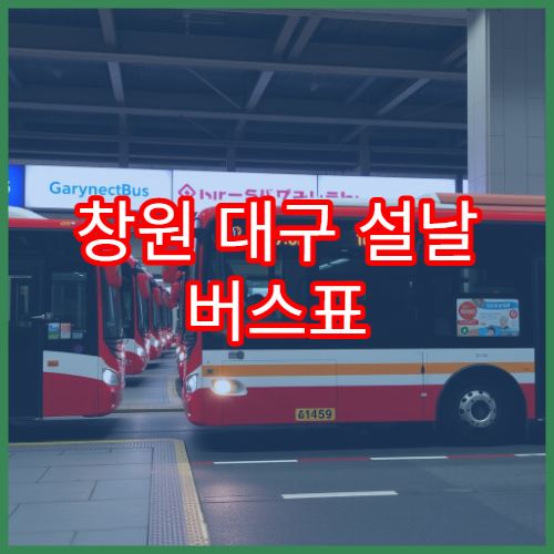 창원 대구 설날 버스표 예매 일정과 예매 성공 꿀팁 모음
