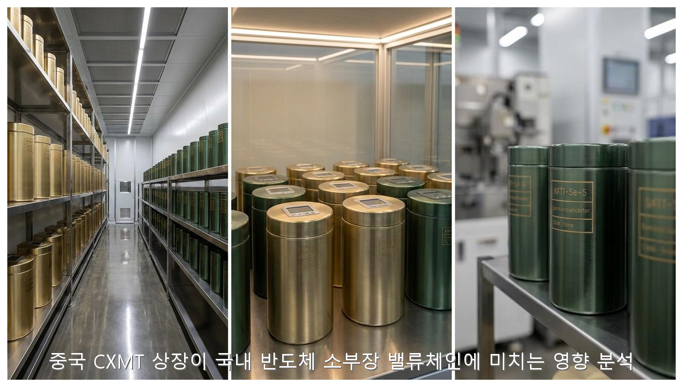 중국 CXMT 상장이 국내 반도체 소부장 밸류체인에 미치는 영향 분석 핵심 안내 및 분석 인포그래픽 (6)