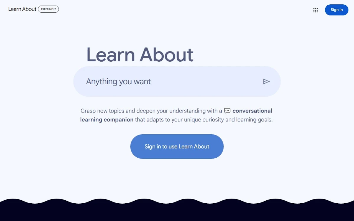 Captura de Learn About