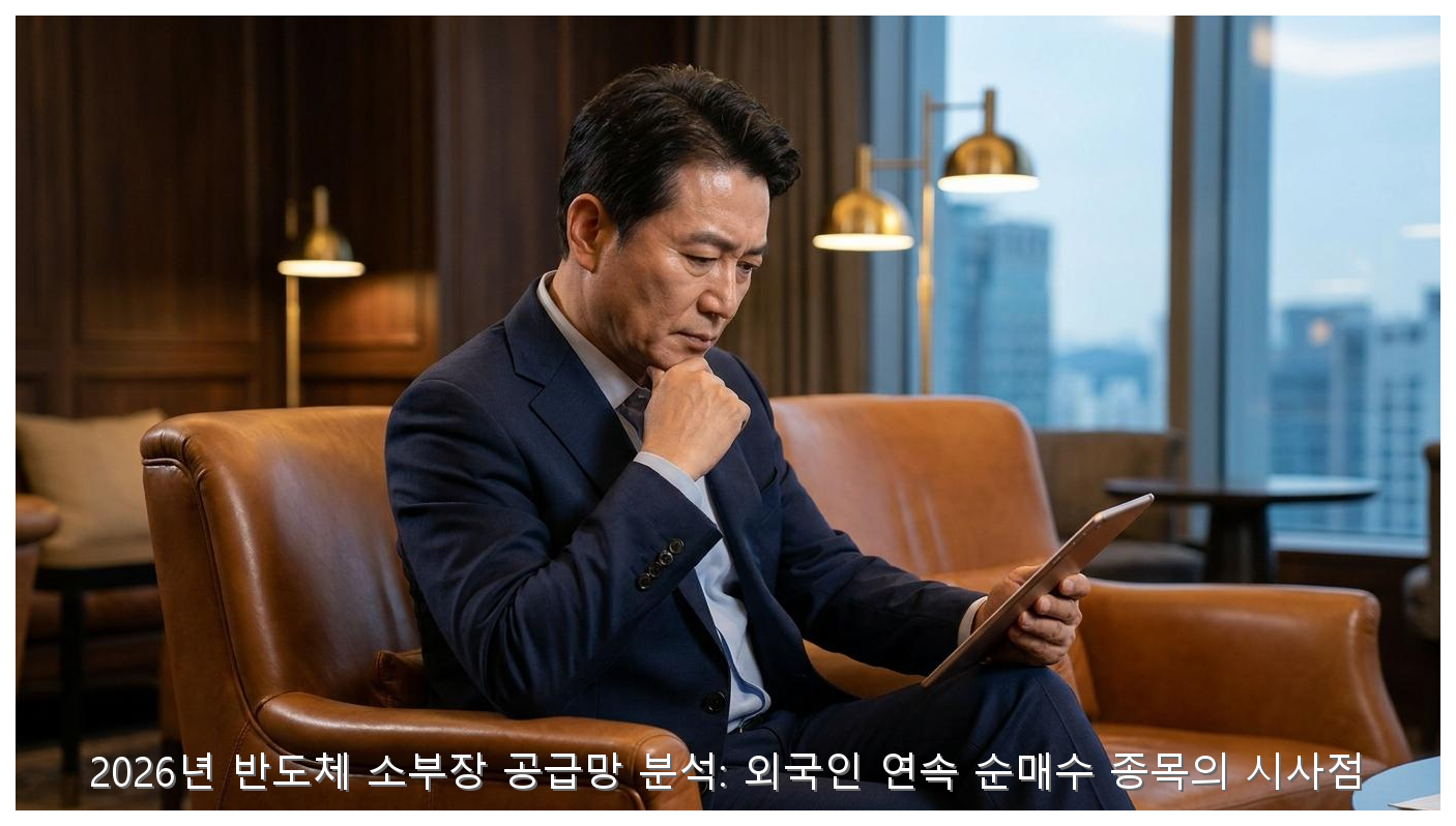 2026년 반도체 소부장 공급망 분석: 외국인 연속 순매수 종목의 시사점 핵심 안내 및 분석 인포그래픽 (2)