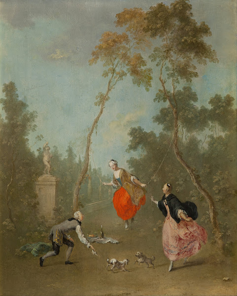Lady on a Swing  Gallant Scene in the Park I 1760
