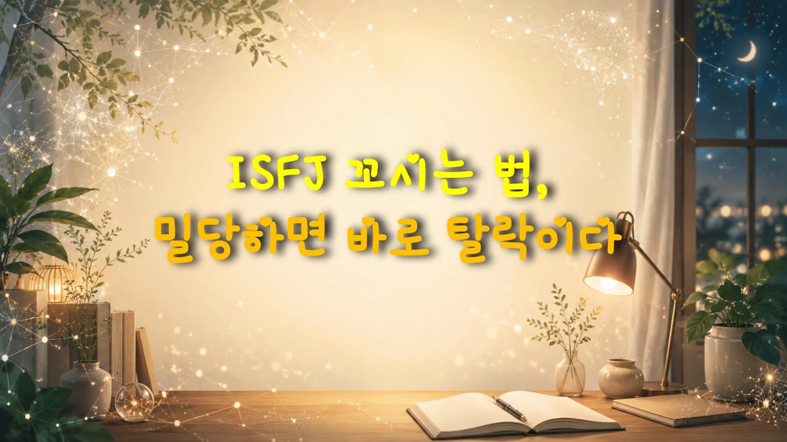 ISFJ 꼬시는 법, 밀당하면 바로 탈락이다
