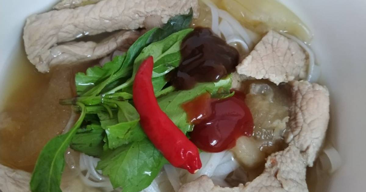 Phở tái gân 😆😆😆 Cho bửa sáng nhẹ nhàng!
