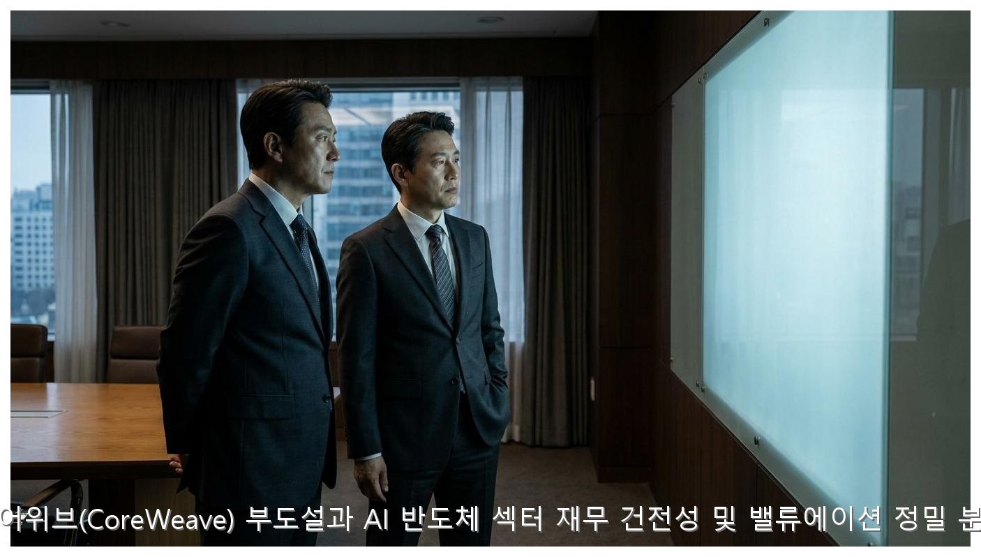 코어위브 부도설과 AI 반도체 재무 리스크 정밀 분석 핵심 안내 및 분석 인포그래픽 (3)