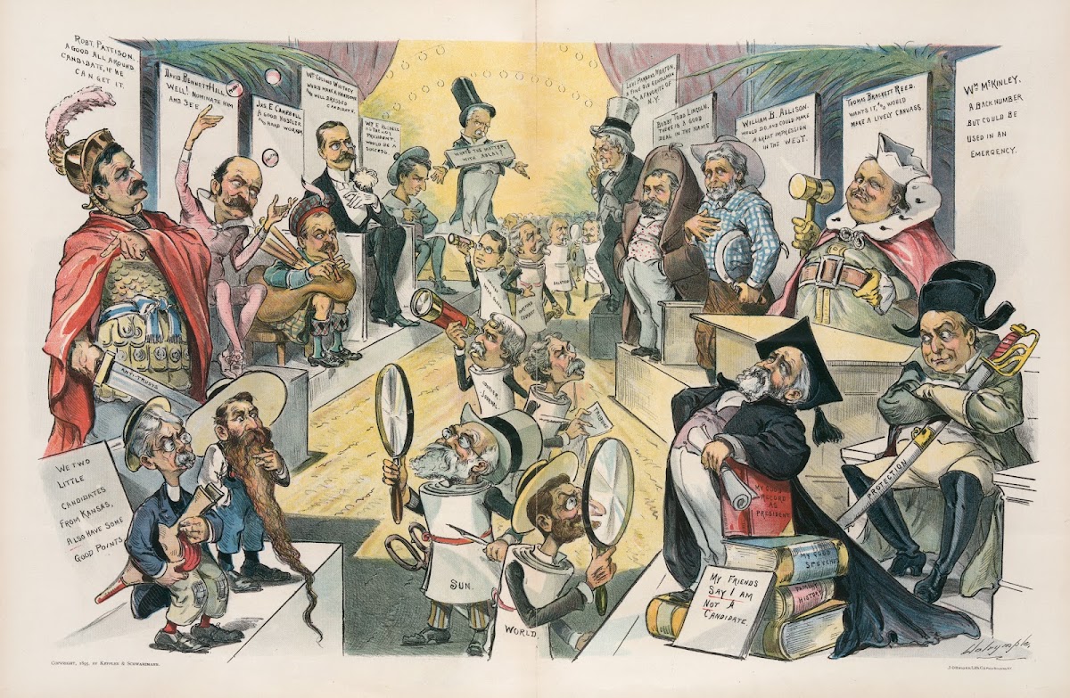 The press view at the candidate show 1895