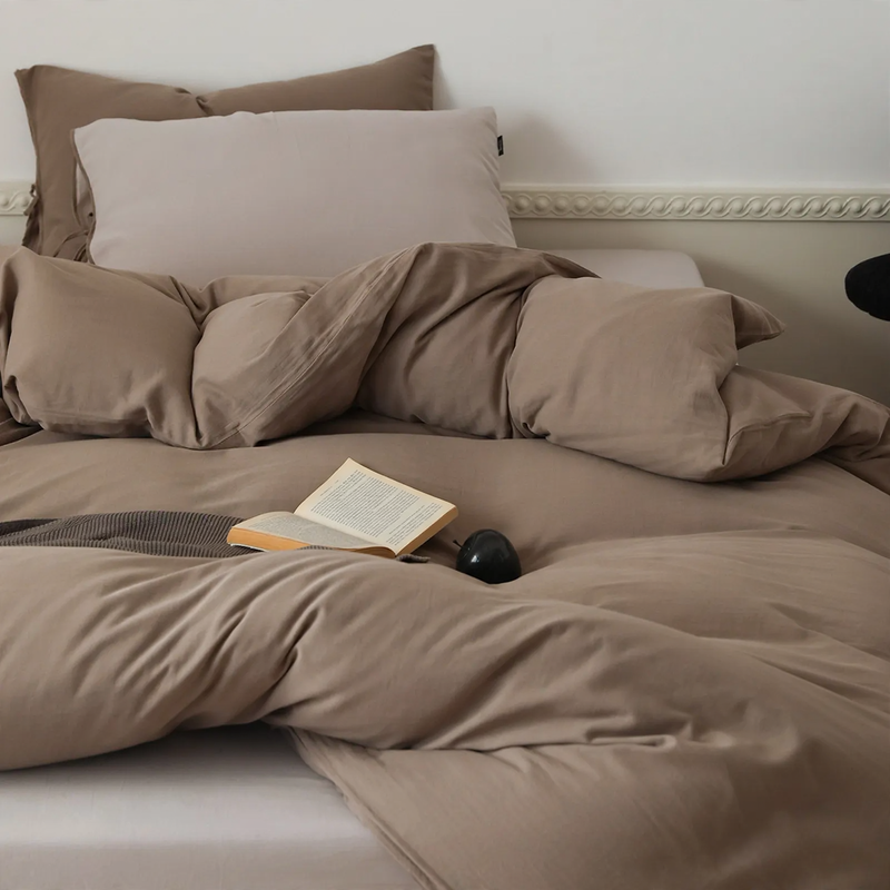 Cotton Bedding Set, 4-Piece, Double-Layered