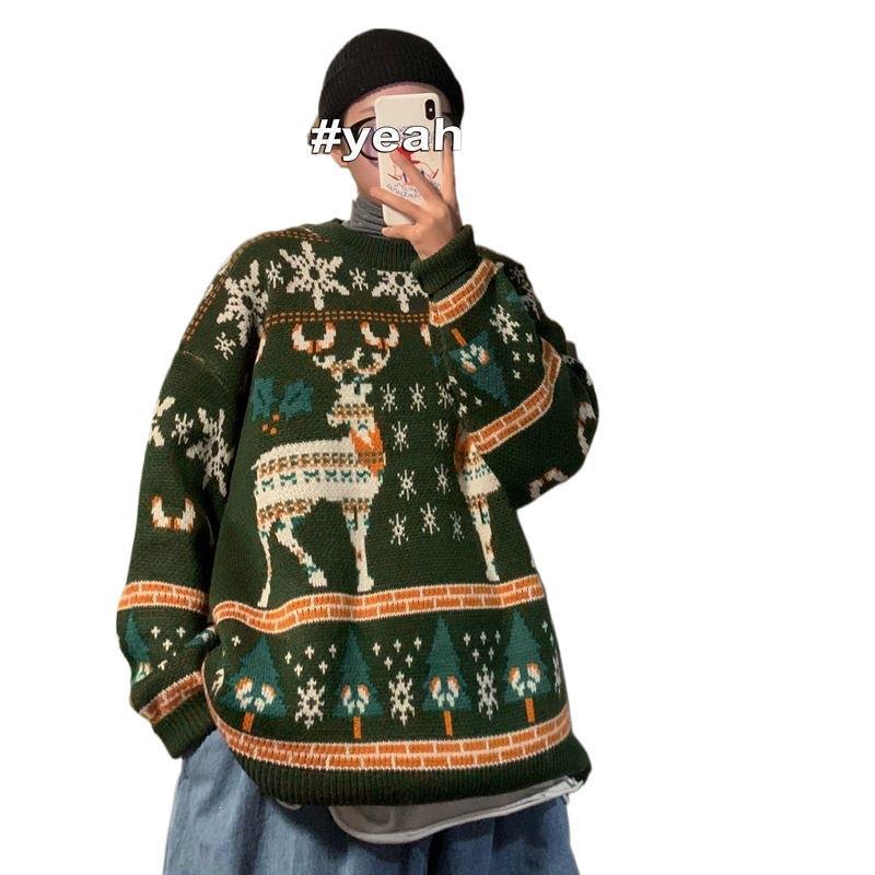 Unisex-Weihnachtspullover mit Jacquard-Muster