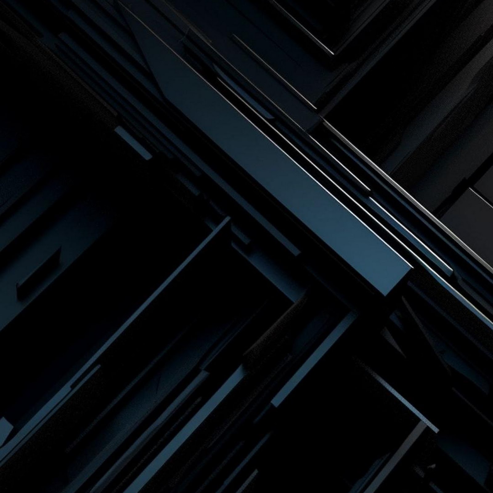 Download Abstract Dark Geometric Blocks Full HD iPhone