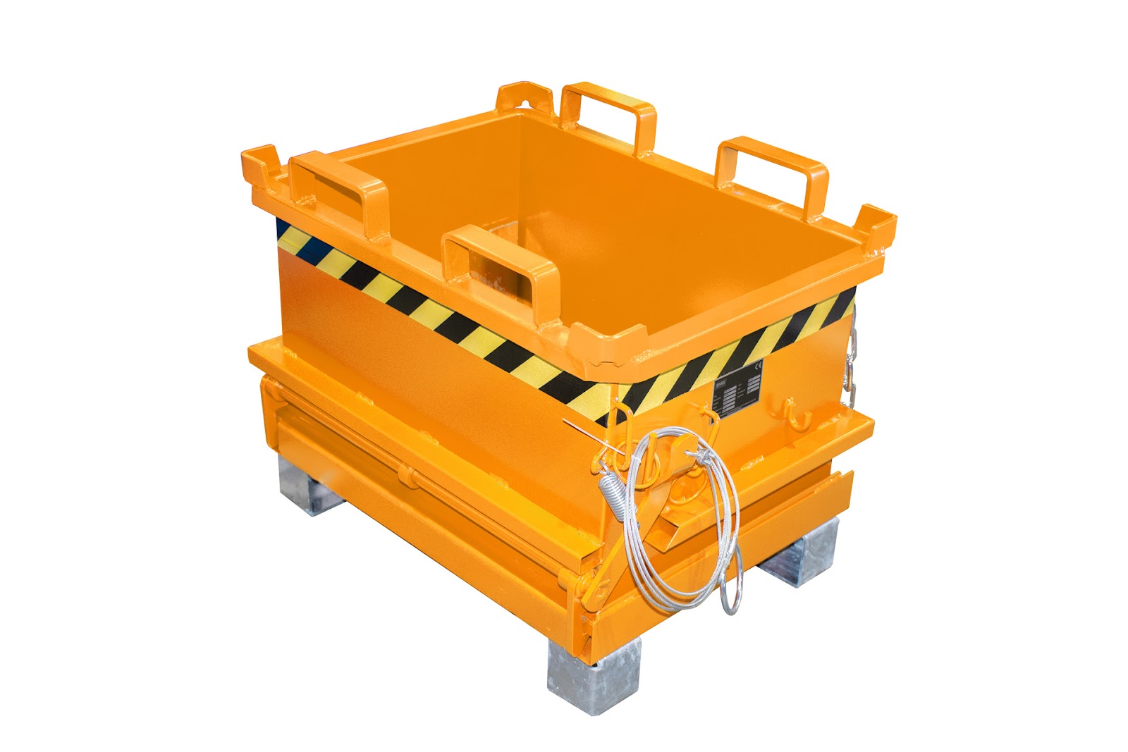 Mini-Bodemklepcontainer MSB 150, gelakt, Geeloranje