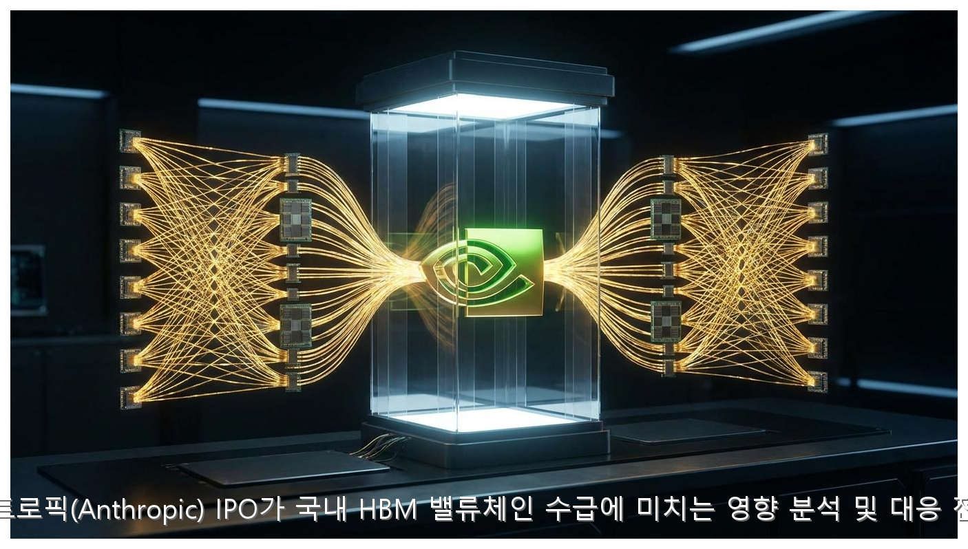 앤트로픽(Anthropic) IPO가 국내 HBM 밸류체인 수급에 미치는 영향 분석 및 대응 전략 핵심 안내 및 분석 인포그래픽 (8)