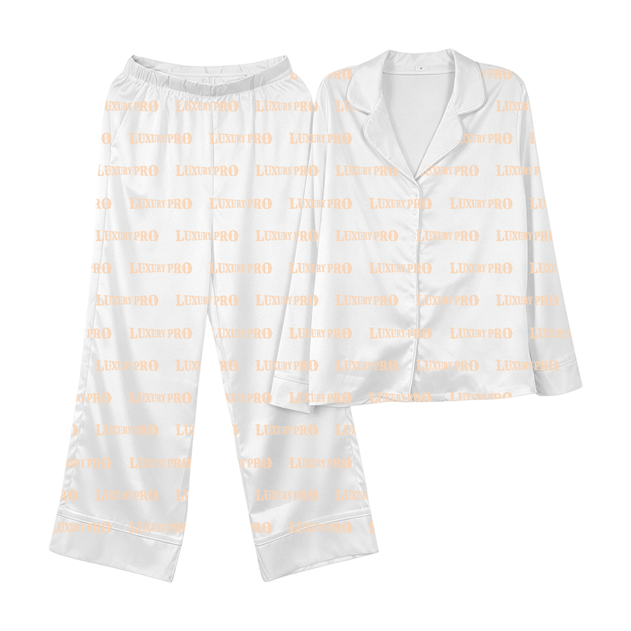 AOP HY Long Sleeve Shirt and Pants Pajama Set Women with Pocket
