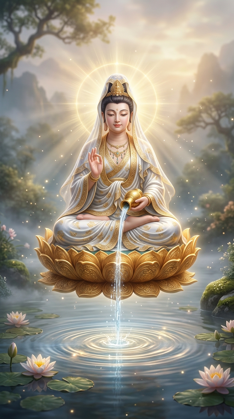 Avalokiteshvara Bodhisattva✨ Zen Healing Music to Wash Away Your Worries