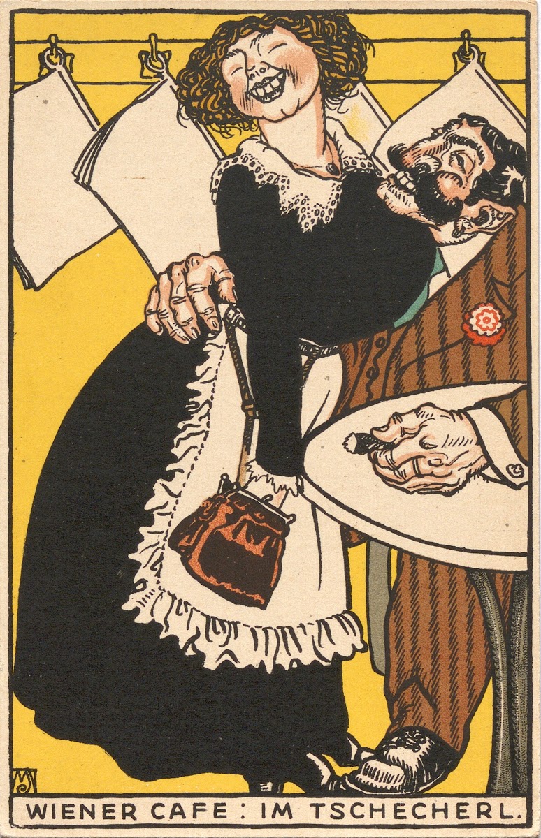 Wiener Café Im Tschecherl 1911