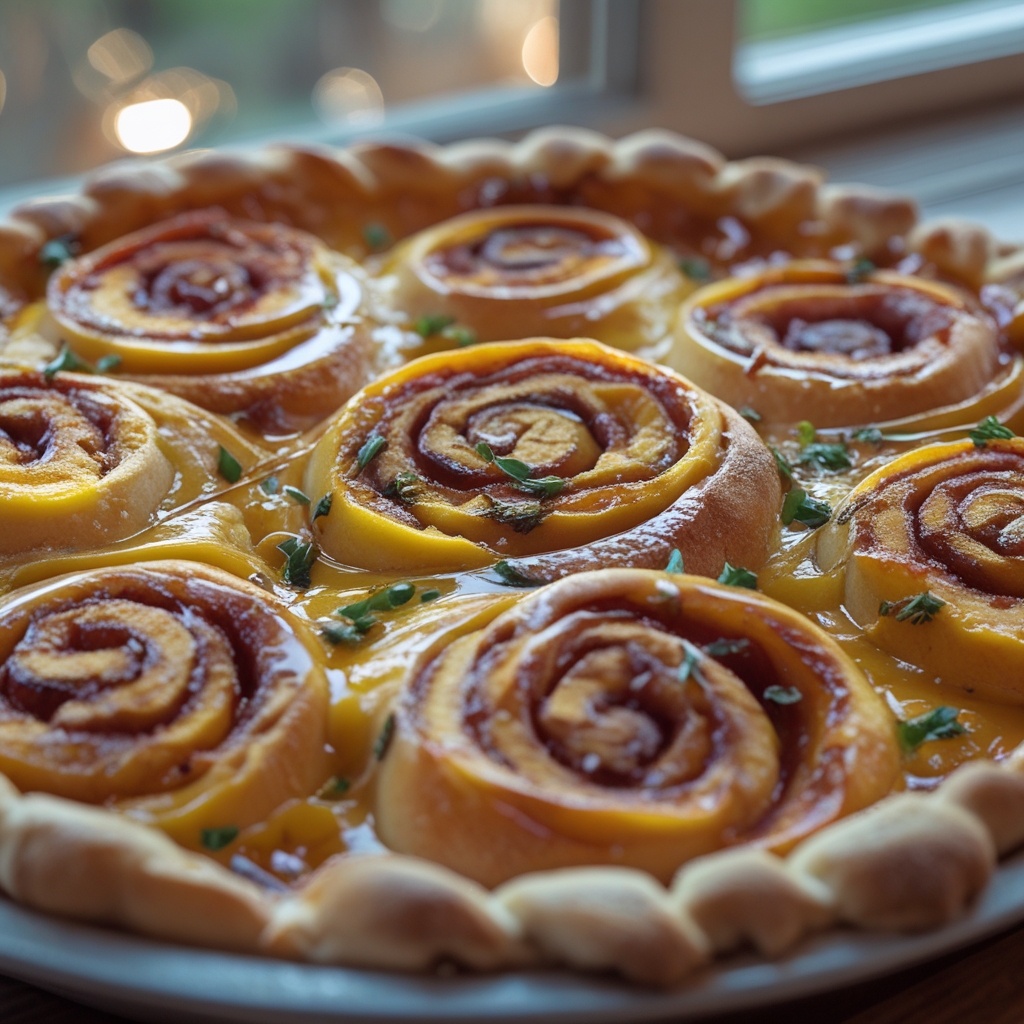 Peach Pie Cinnamon Roll Recipe - Easy Homemade Dessert Treat