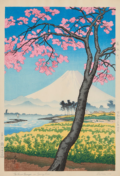 The River Banyu in Spring Time 1938