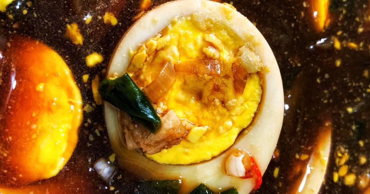 Trứng ngâm nước tương dễ làm tại nhà