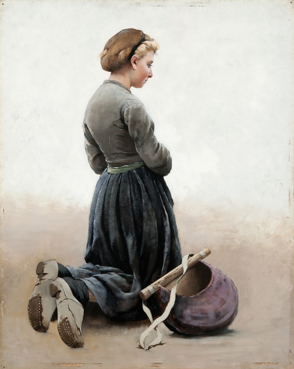 Girl kneeling 1881