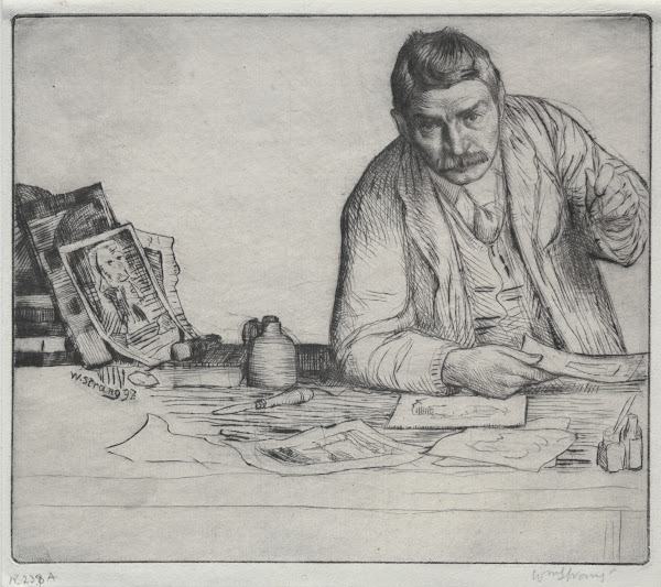 Self Portrait  The Etcher 1897
