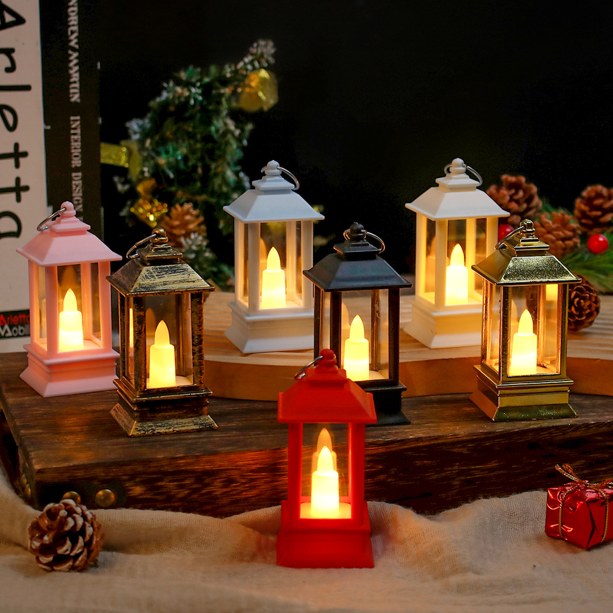 LED-Windlicht im Retro-Stil, batteriebetrieben