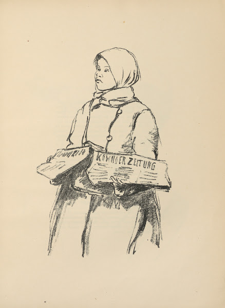 Litauisches Zeitungsmädchen 1916