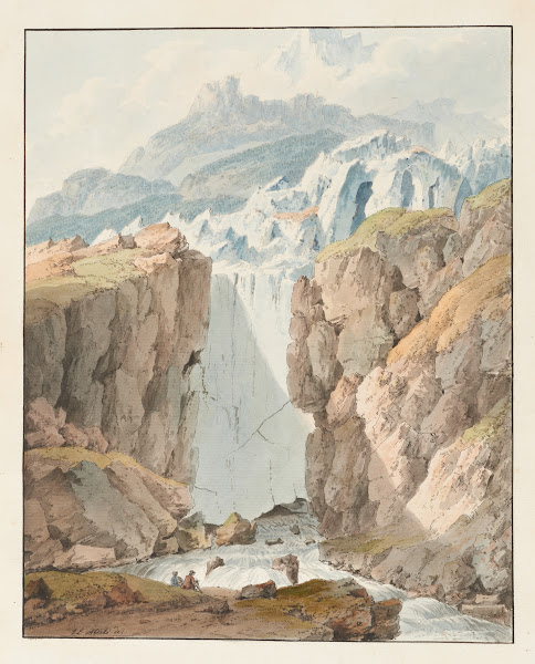 Un Glacier dessinè daprès nature dans le Pais de Ligues grises