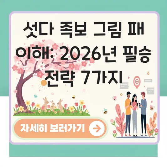 섯다 족보 그림 패 이해 쉬운 설명