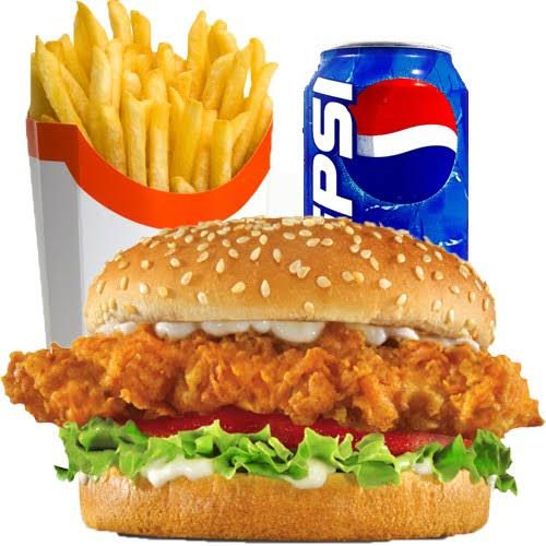 Chicken Fillet Burger Meal