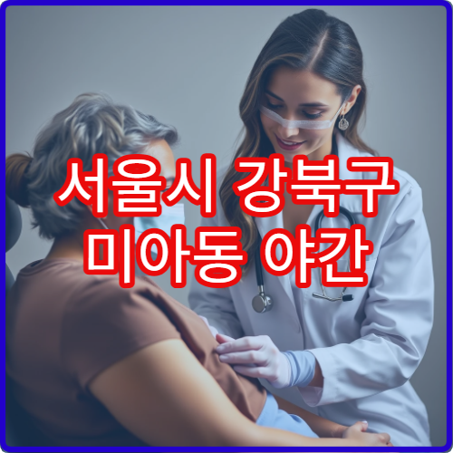 서울시 강북구 미아동 야간 이비인후과 코막힘·중이염 진료 병원