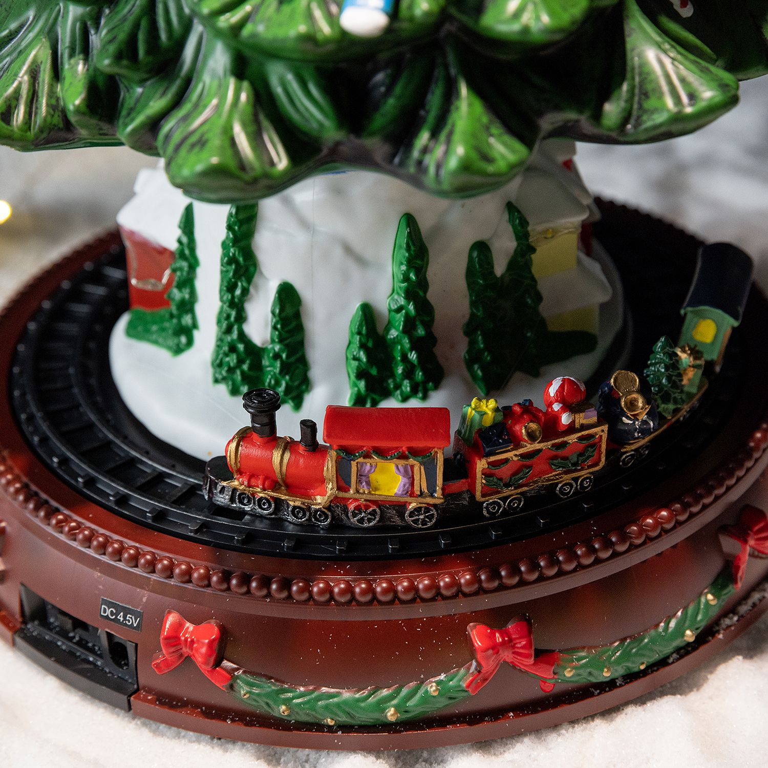 Christmas Tree Music Box with Lift and Rotate Function